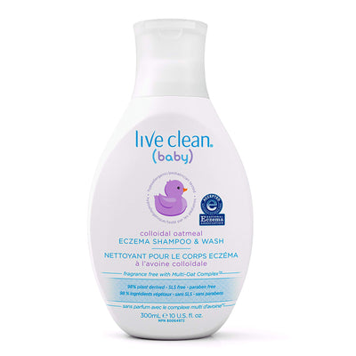 Live Clean Baby Colloidal Oatmeal Eczema Shampoo and Wash