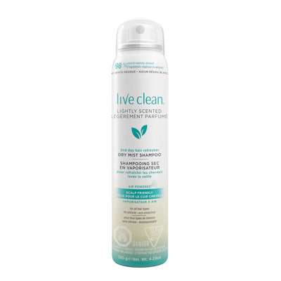 Live Clean Lightly Scented Dry Mist Shampoo