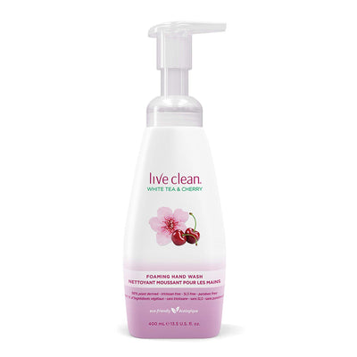 Live Clean White Tea and Cherry Foaming Hand Soap