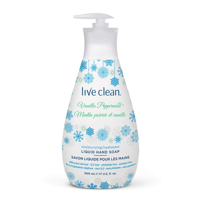 Live Clean Vanilla Peppermint Holiday Liquid Hand Soap