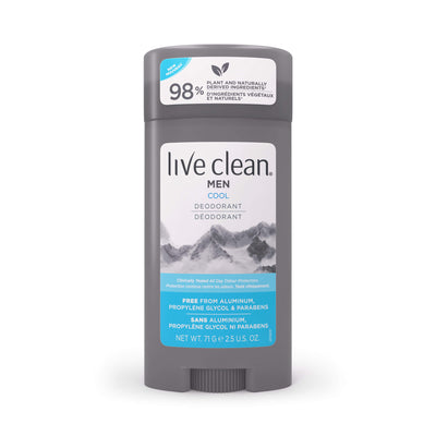Live Clean Men's Aluminum Free Deodorant, Cool