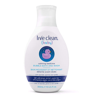 Live Clean Baby Calming Bedtime Bubble Bath and Wash