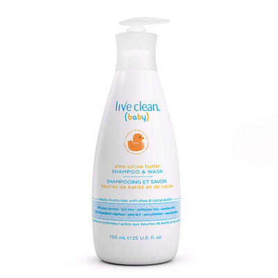 Live Clean Baby Shea Cocoa Butter Shampoo and Wash