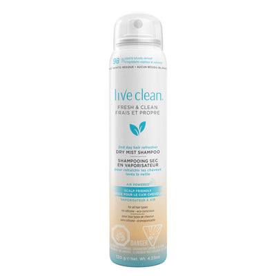 Live Clean Fresh and Clean Dry Mist Shampoo
