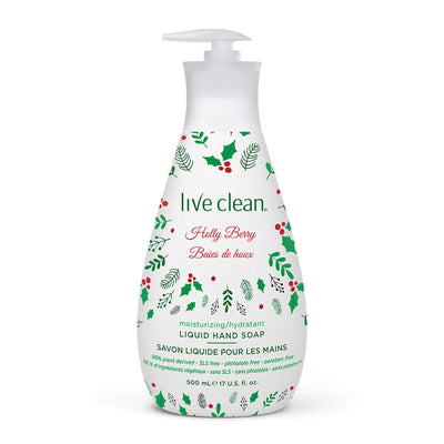 Live Clean Holiday Liquid Hand Soap Holly Berry