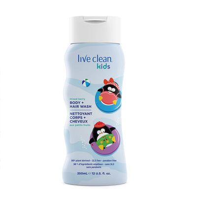 Live Clean Kids Mixed Berry Body and Hair Wash