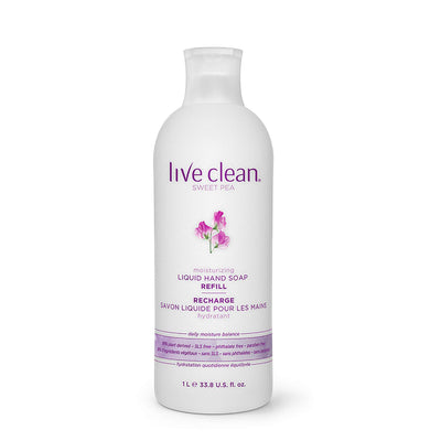Live Clean Sweet Pea Moisturizing Liquid Hand Soap Refill